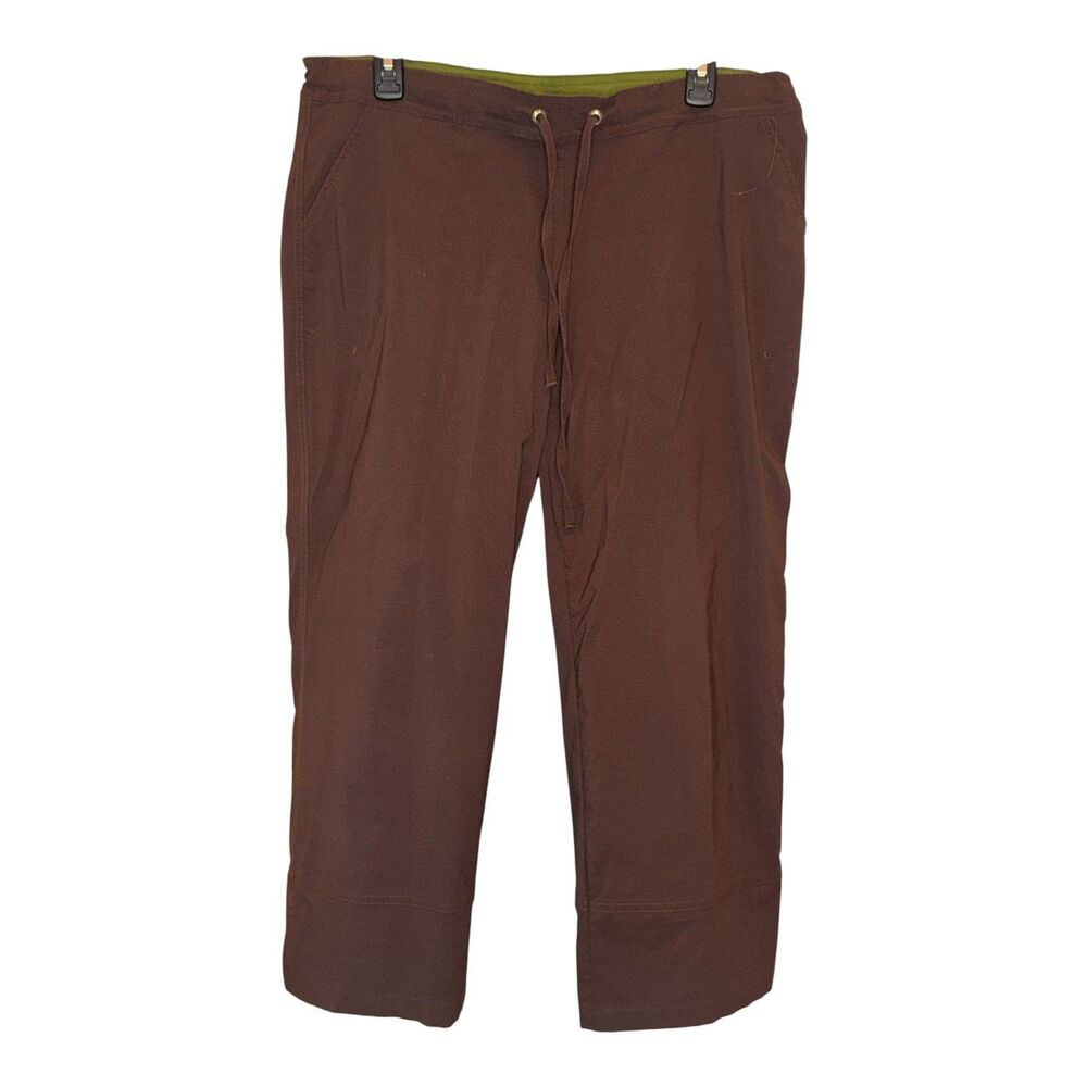 Prana Halle Crop Pants Womens XL Hiking Outdoor Drawstring Stretch